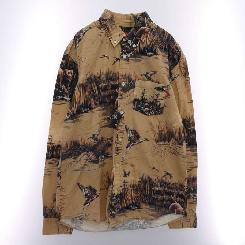 シュプリーム 12AW Dogs & Ducks Shirt ドッグス ダックス 長袖 総柄 シャツ 買取実績 画像