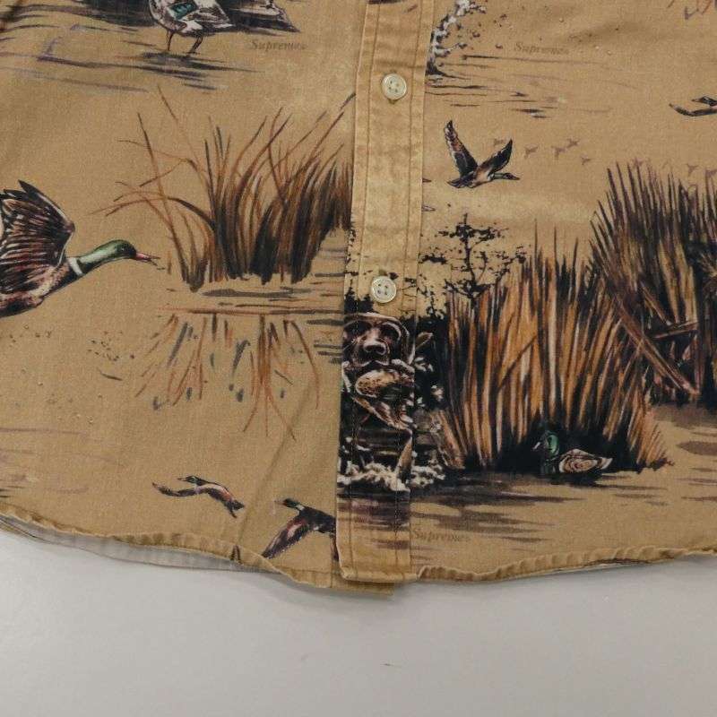 シュプリーム 12AW Dogs & Ducks Shirt ドッグス ダックス 長袖 総柄 シャツ 買取実績 画像