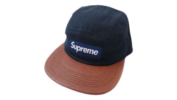 シュプリーム 12SS Herringbone leather Camp Cap 買取実績