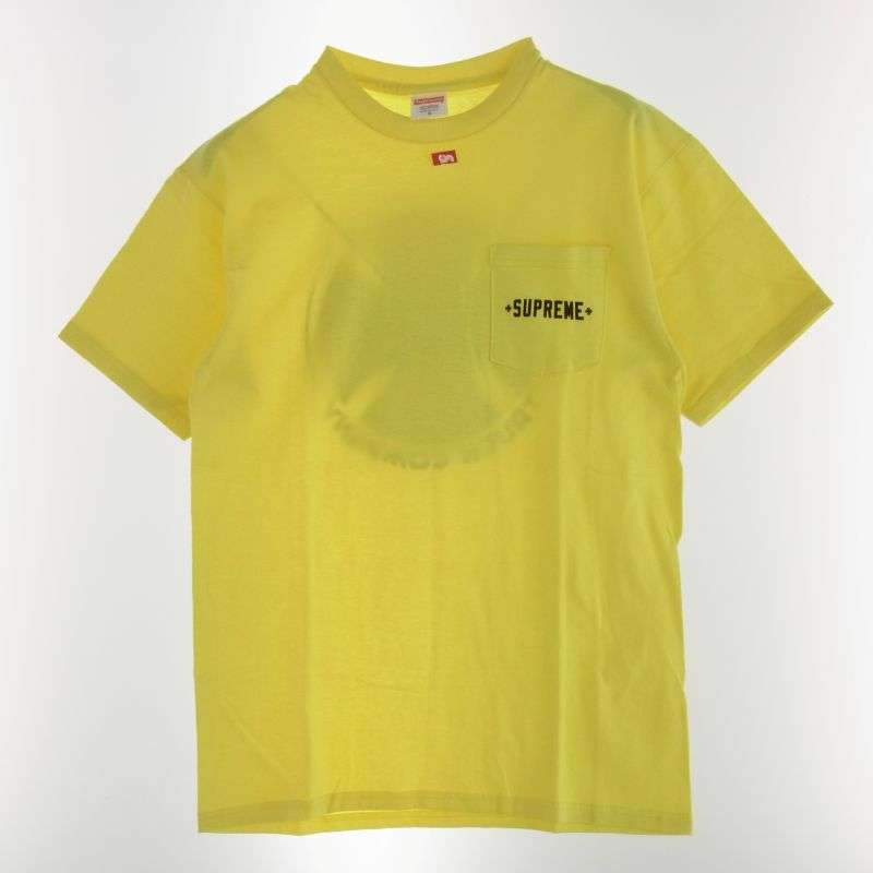 シュプリーム 12SS × Independent インディペンデント Pocket Tee ロゴ ポケット 半袖 Tシャツ 買取実績 画像