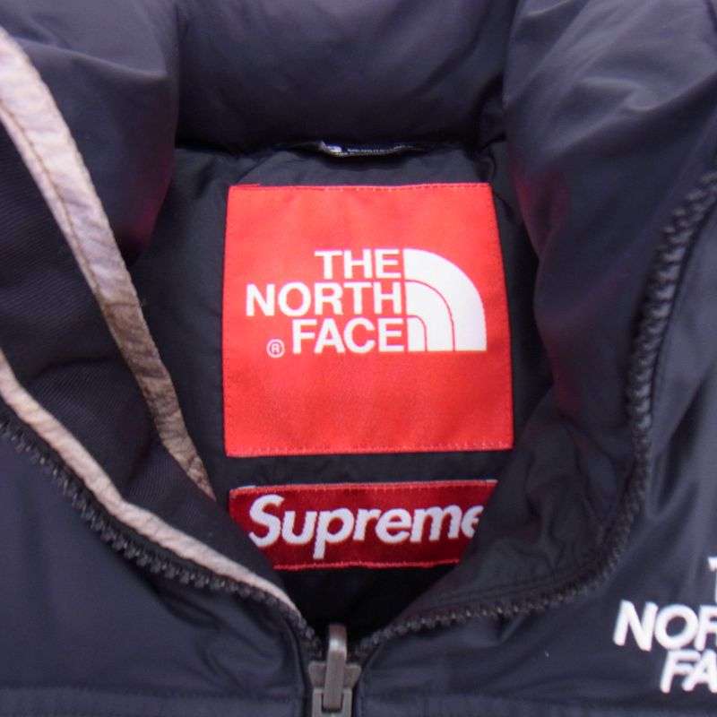 シュプリーム 13AW ND01341 × THE NORTH FACE ザノースフェイス Fur Print Nuptse Vest ダウンベスト 買取実績 画像