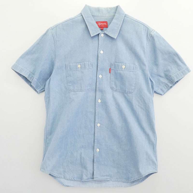 シュプリーム 15SS Classic Logo Denim Shirt クラシック ロゴ デニム 半袖 シャツ 買取実績 画像