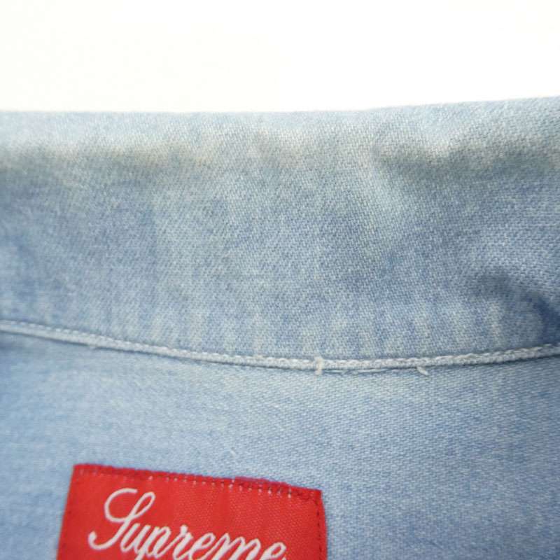シュプリーム 15SS Classic Logo Denim Shirt クラシック ロゴ デニム 半袖 シャツ 買取実績 画像