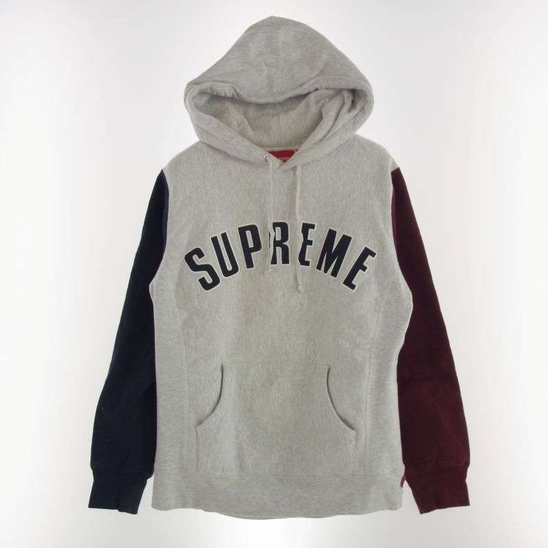 シュプリーム 16AW Color Blocked Arc Logo Hooded Sweatshirt アーチロゴ スウェットパーカー 買取実績 画像
