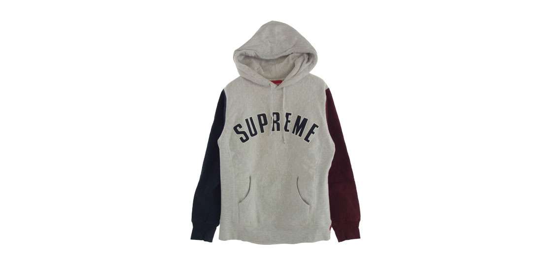 シュプリーム 16AW Color Blocked Arc Logo Hooded Sweatshirt