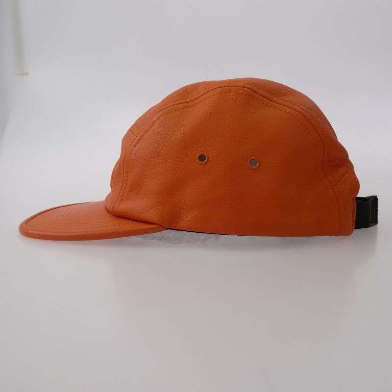 シュプリーム 16AW Leather Camp Cap ボックスロゴ レザー キャンプ キャップ 買取実績 画像