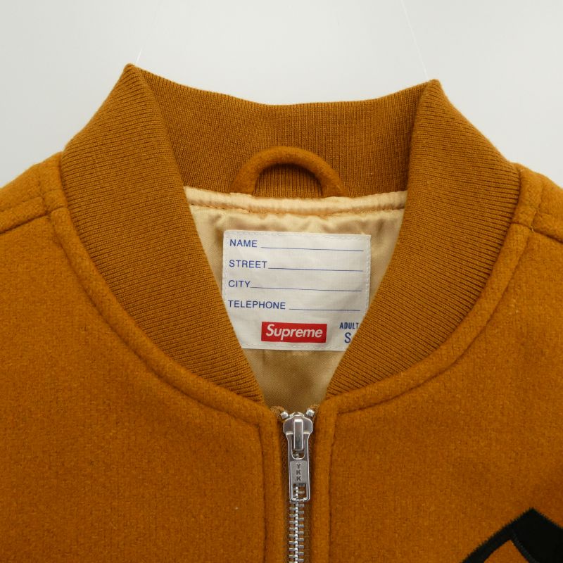 シュプリーム 16AW old english zip varsity jacket オールド イングリッシュ バーシティ ジャケット 買取実績 画像