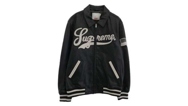 シュプリーム 16SS ワングラム期 Uptown Studded Leather Varsity Jacket 買取実績