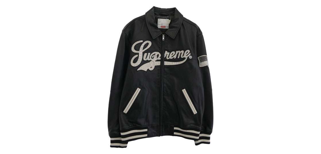 シュプリーム 16SS ワングラム期 Uptown Studded Leather Varsity Jacket 買取実績