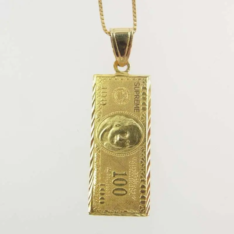 シュプリーム 17AW 14K 100 Dollar Bill Gold Pendant 買取実績