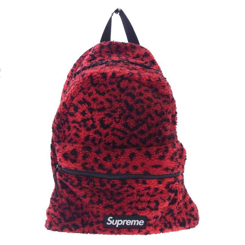 シュプリーム 17AW Leopard Fleece Backpack レオパード フリース バックパック 買取実績 画像