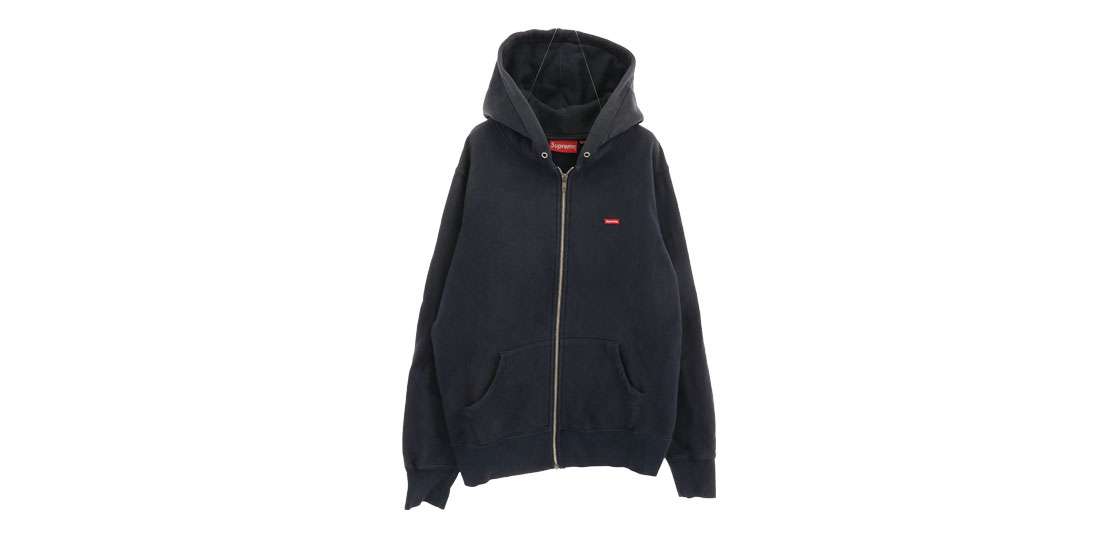 シュプリーム 17AW ワングラム期 カナダ製 Small Box Zip Up Hooded Sweatshirt  買取実績