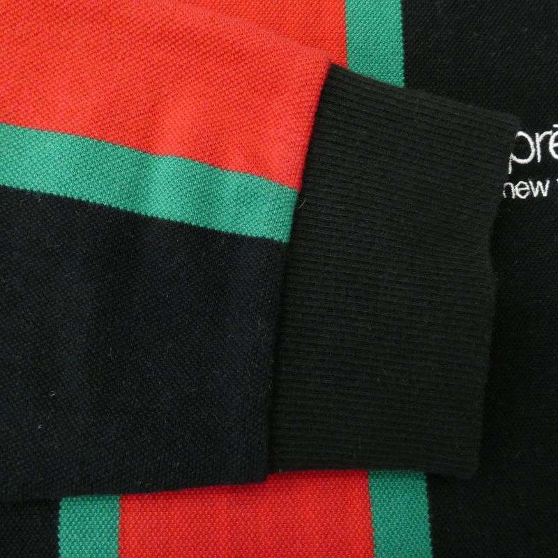 シュプリーム 17AW ワングラム期 Vertical Striped Pique Crewneck ヴァーティカル ストライプド ピケ クルーネック スウェット 買取実績 画像