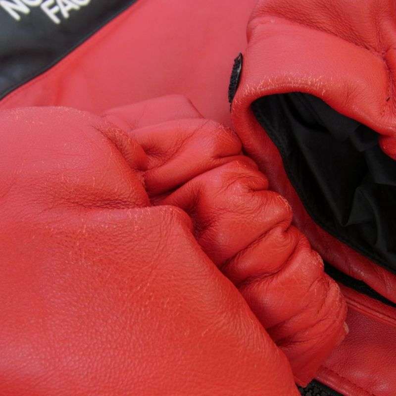 シュプリーム 17AW × THE NORTH FACE ノースフェイス ND91702I Leather Nuptse Jacket レザー ヌプシ ダウン ジャケット 買取実績 画像