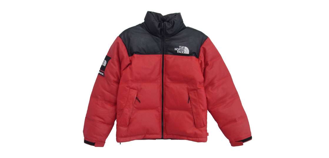 シュプリーム × THE NORTH FACE ノースフェイス 17AW ND91702I Leather Nuptse Jacket 買取実績