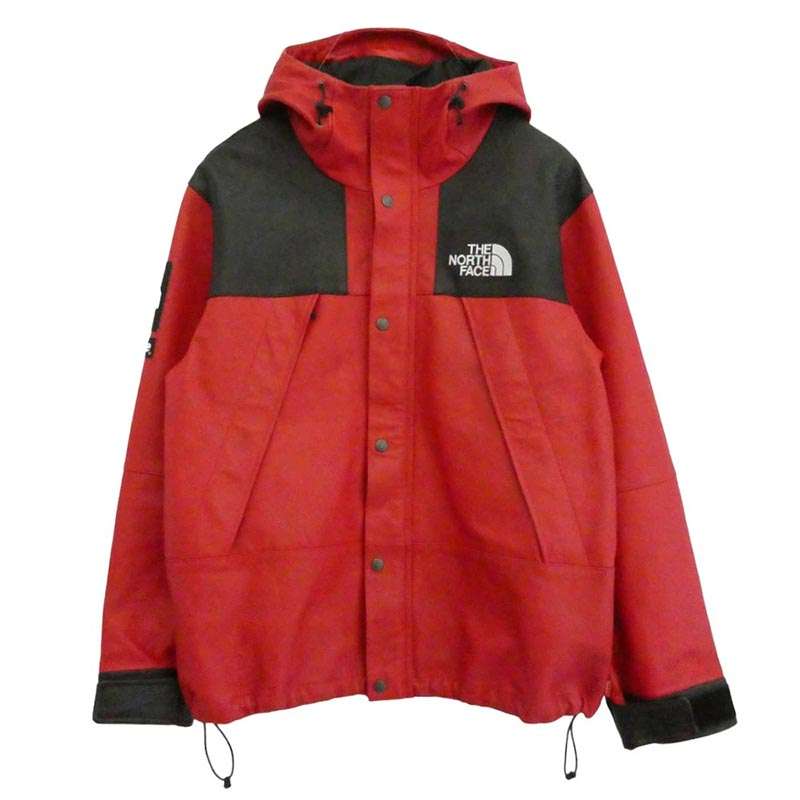 シュプリーム 18AW NP61807I × THE NORTH FACE ノースフェイス Leather Mountain Parka レザー マウンテン パーカー レザー ジャケット 買取実績 画像