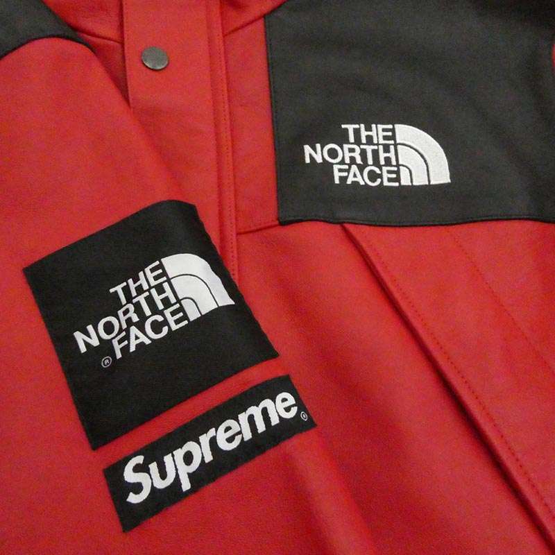シュプリーム 18AW NP61807I × THE NORTH FACE ノースフェイス Leather Mountain Parka レザー マウンテン パーカー レザー ジャケット 買取実績 画像