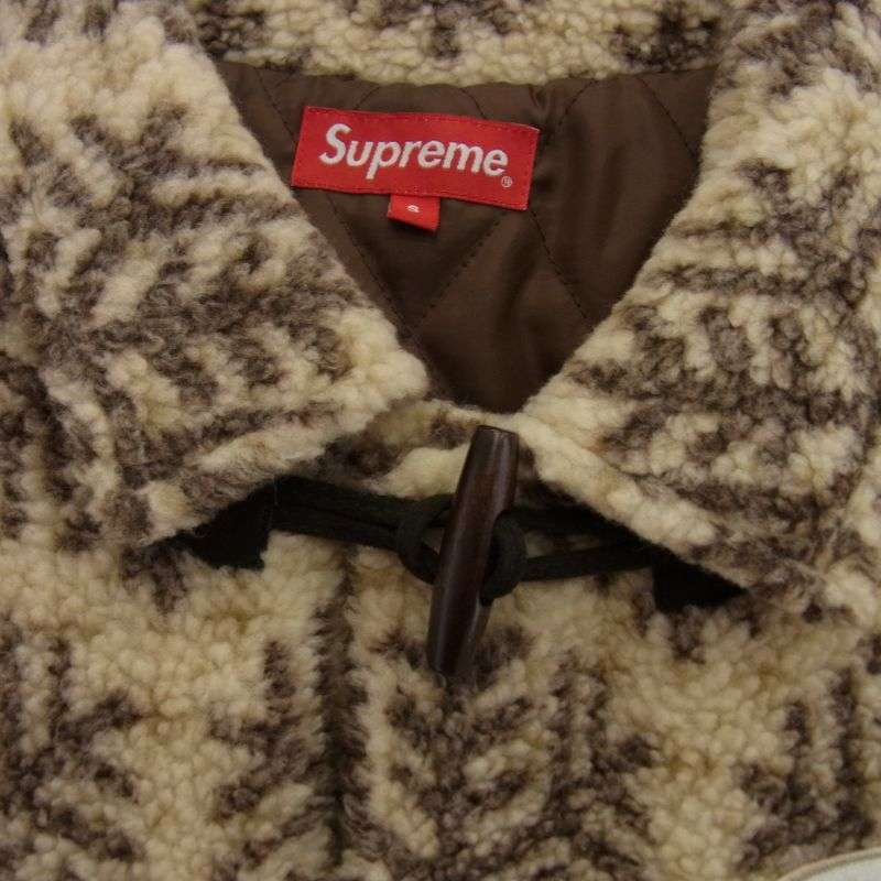シュプリーム 18AW Snowflake Toggle Fleece Jacket ノルディック柄 トグルボタン ジップアップ フリースジャケット 買取実績 画像