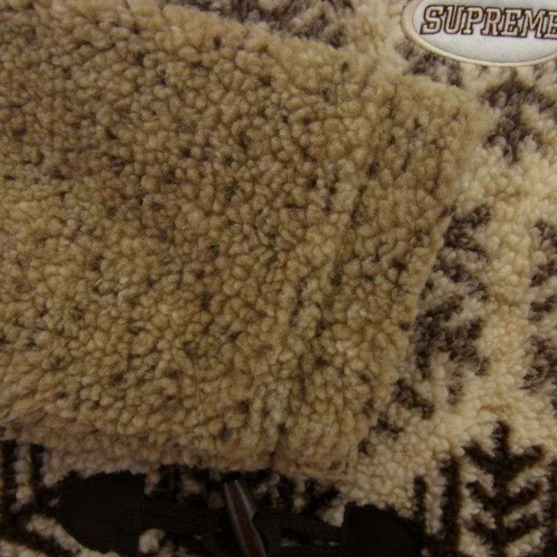 シュプリーム 18AW Snowflake Toggle Fleece Jacket ノルディック柄 トグルボタン ジップアップ フリースジャケット 買取実績 画像