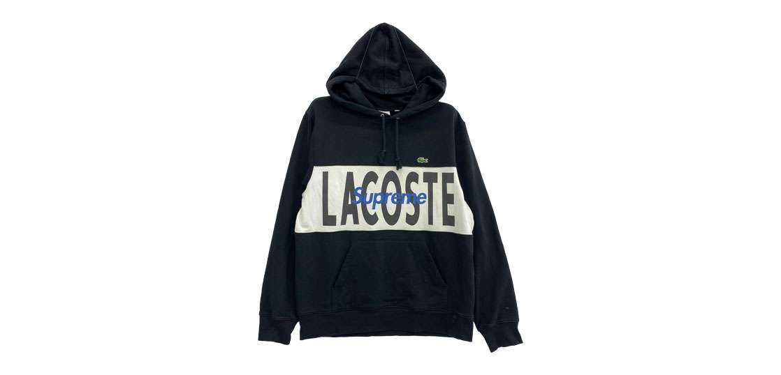 シュプリーム 19AW × Lacoste ラコステ Logo Panel Hooded Sweatshirt 買取実績