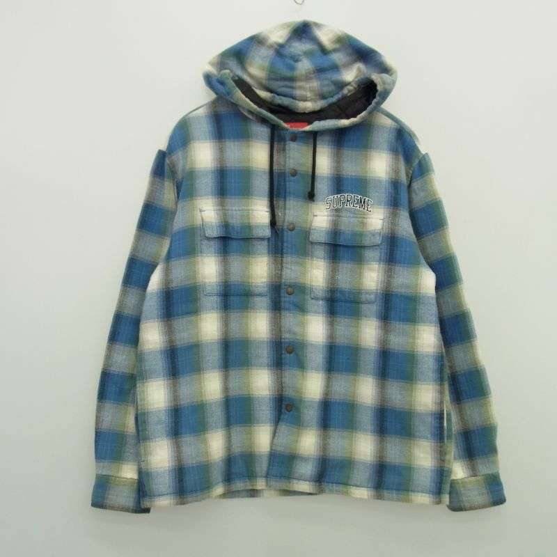 シュプリーム 19AW Quilted Hooded Plaid Shirt キルテッド フーデッド プレイド チェック シャツ ジャケット 買取実績 画像