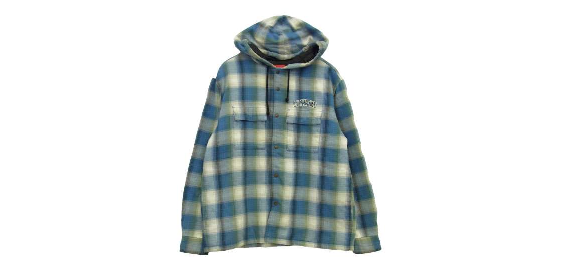 シュプリーム 19AW Quilted Hooded Plaid Shirt 買取実績