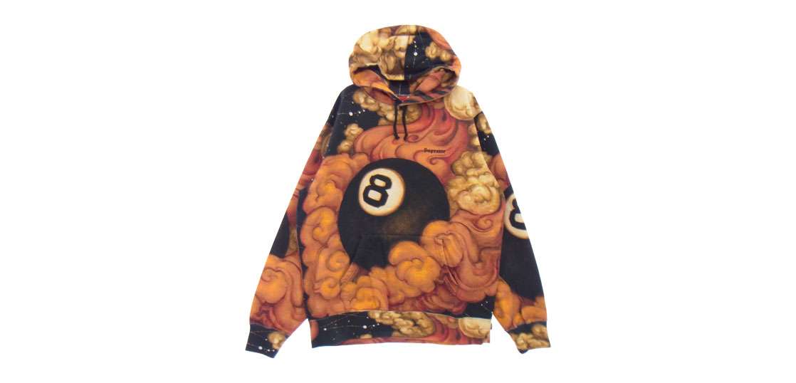 シュプリーム 19FW Martin Wong Schott 8-Ball Hooded Sweatshirt 買取実績