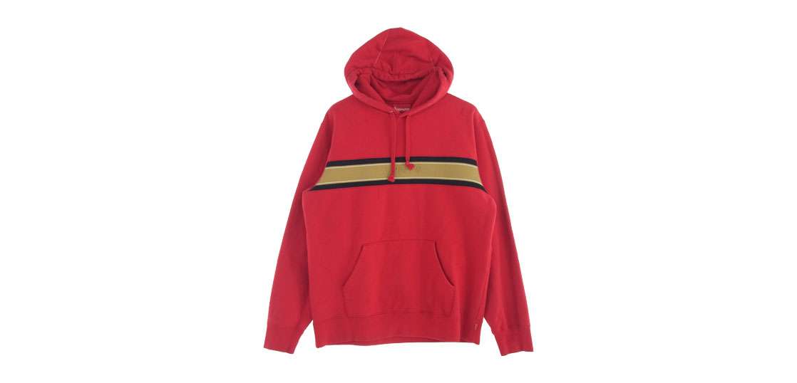 シュプリーム 19SS Chest Stripe Logo Hooded Sweatshirt 買取実績