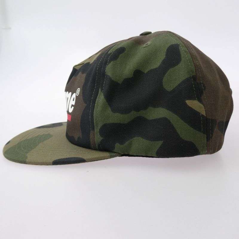 シュプリーム 20SS underline 5-panel cap アンダーライン カモフラ ロゴプリント キャップ 買取実績 画像