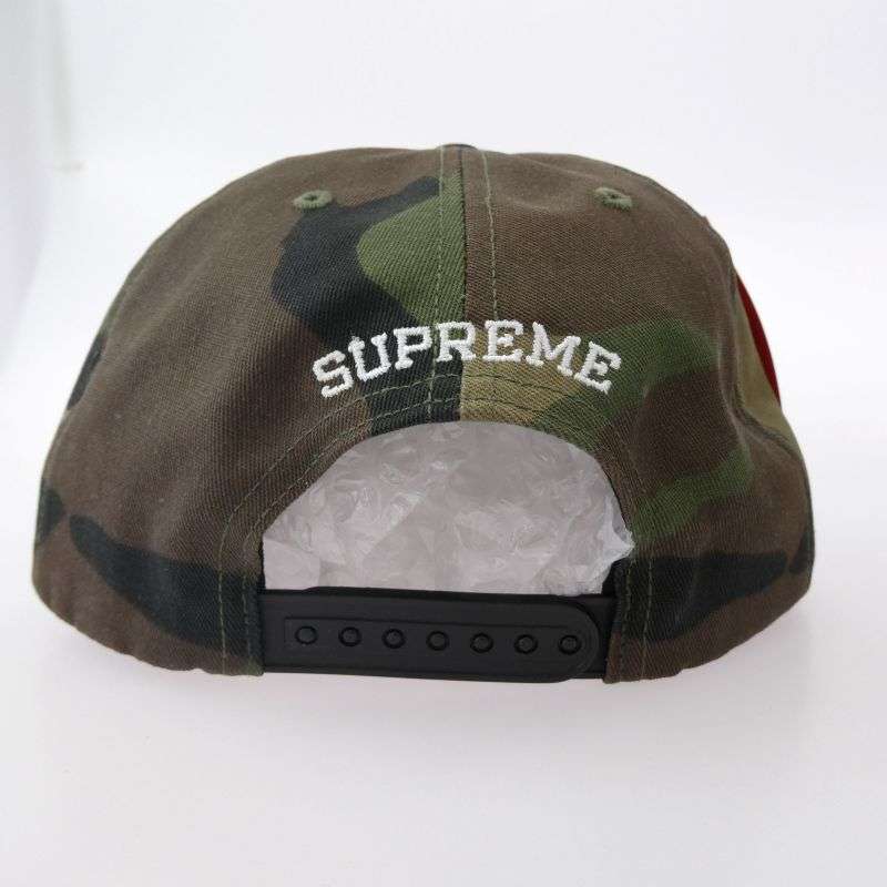 シュプリーム 20SS underline 5-panel cap アンダーライン カモフラ ロゴプリント キャップ 買取実績 画像