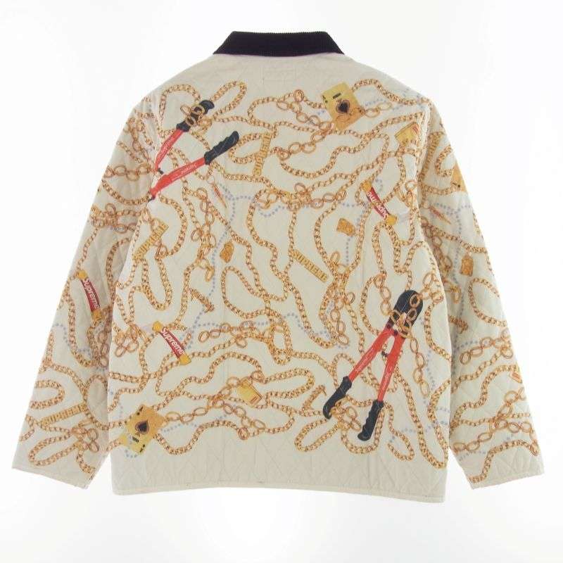 シュプリーム 20AW Chains Quilted Jacket チェーンプリント キルティング ジャケット 買取実績 画像