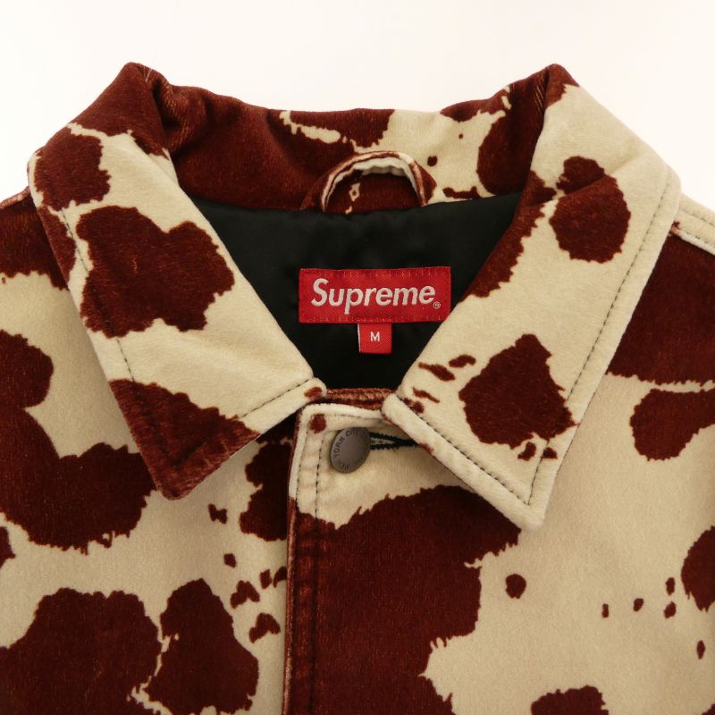 シュプリーム 20SS Cow Velvet Chore Coat 牛柄 アニマル カウ ベルベット カバーオール チョア コート ジャケット 買取実績 画像