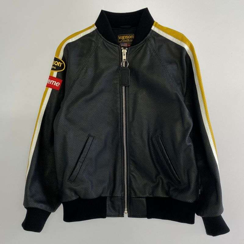 シュプリーム 20SS Vanson Leathers バンソン Perforated Bomber Jacket 買取実績 画像