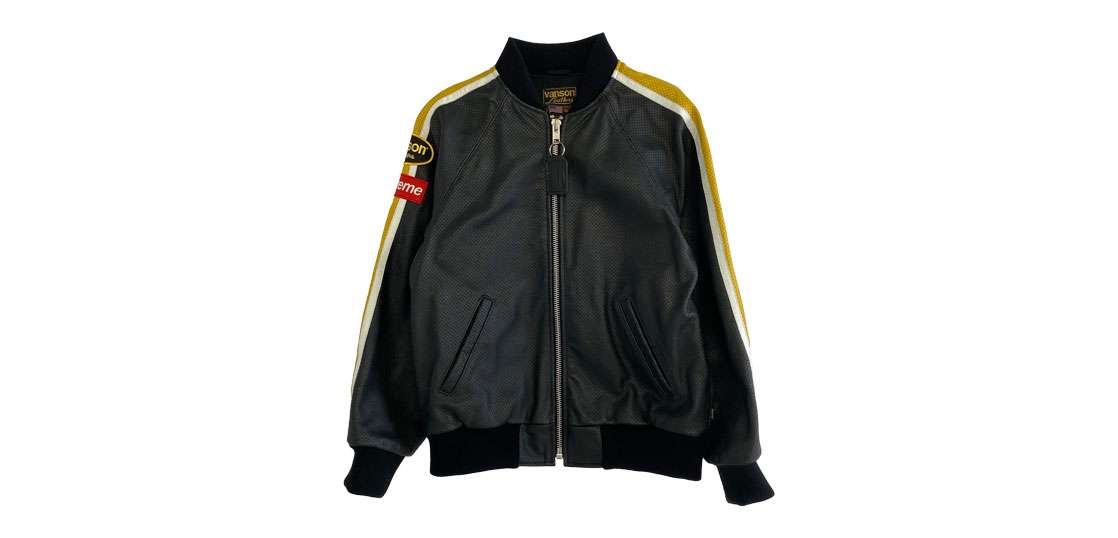 シュプリーム 20SS Vanson Leathers バンソン Perforated Bomber Jacket 買取実績