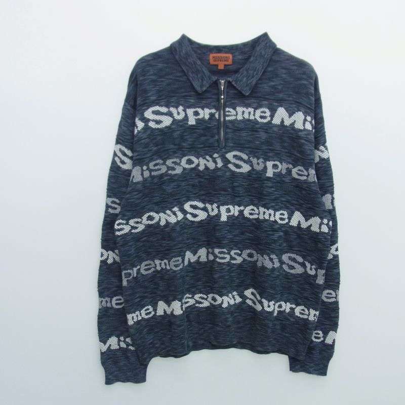 シュプリーム 21AW Missoni Zip L/S Polo ミッソーニ ジップ 長袖 ポロシャツ 買取実績 画像