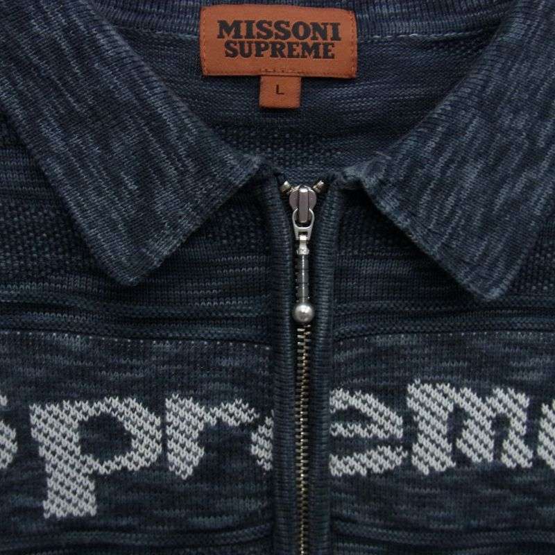 シュプリーム 21AW Missoni Zip L/S Polo ミッソーニ ジップ 長袖 ポロシャツ 買取実績 画像