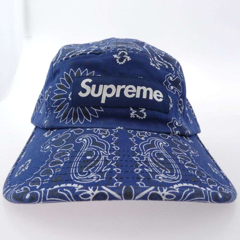 シュプリーム 21SS Bandana Camp Cap バンダナ柄 キャンプ キャップ 買取実績 画像