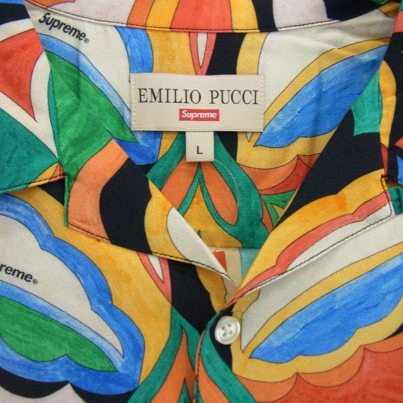 シュプリーム 21SS × Emilio Pucci L/S Shirt エミリオプッチ ロングスリーブ 長袖 シャツ 買取実績 画像
