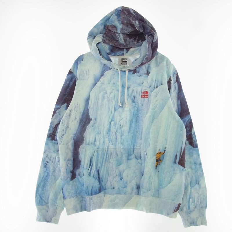 シュプリーム 21SS NT12100I × THE NORTH FACE Ice Climb Hooded Sweatshirt ザノース フェイス アイス クライム フーデッド スウェット パーカー 買取実績 画像