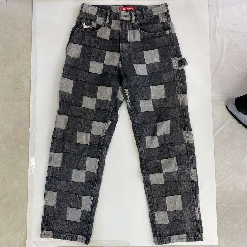 シュプリーム 21SS Patched Denim Painter Pant パッチワーク デニム ペインター パンツ 買取実績 画像