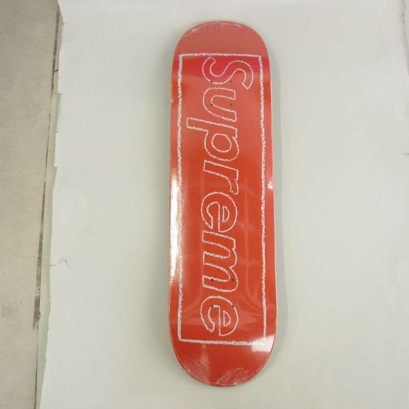 シュプリーム 21SS SS21SB4 KAWS Chalk Logo Skateboard Red カウズ チョーク ロゴ スケートボード 買取実績 画像
