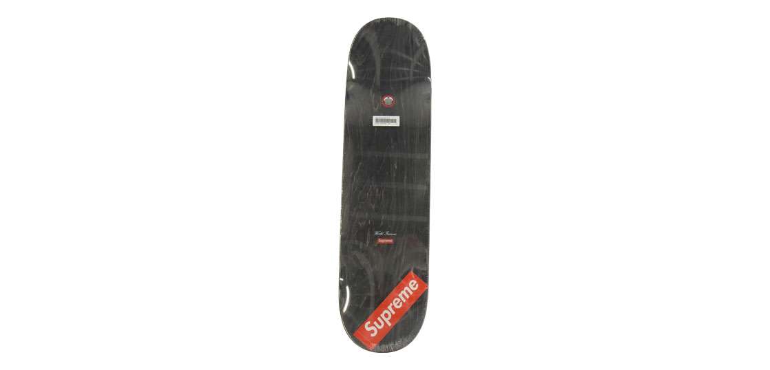 シュプリーム 21SS SS21SB4 KAWS Chalk Logo Skateboard Red