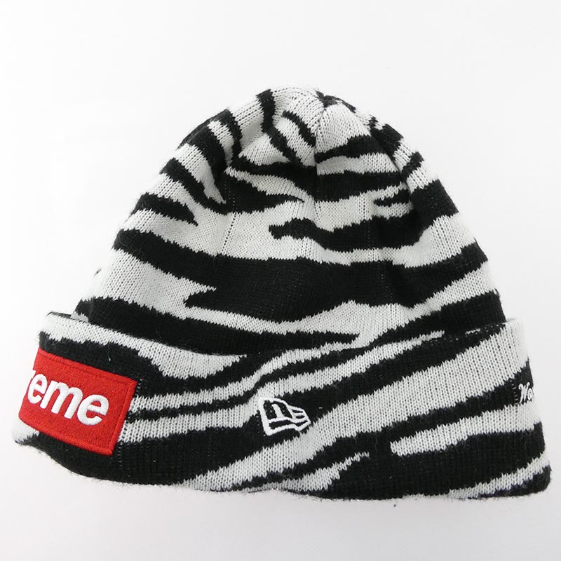 シュプリーム 22AW Box Logo Beanie Zebra ボックスロゴ ビーニー ゼブラ ニットキャップ ニット帽 買取実績 アイキャッチ画像