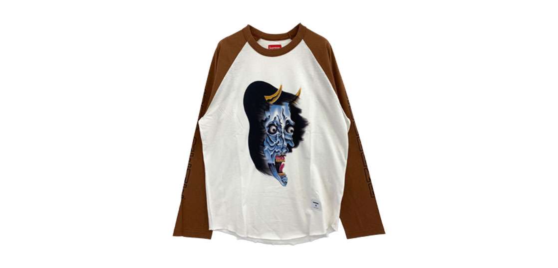 シュプリーム 22AW Demon Raglan デーモン プリント ラグラン