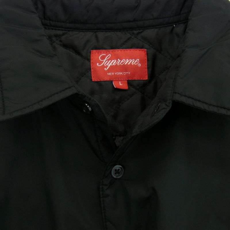 シュプリーム 22AW Nylon Filled Shirt ロゴ 刺繍ナイロン フィルド 長袖 シャツ 買取実績 画像