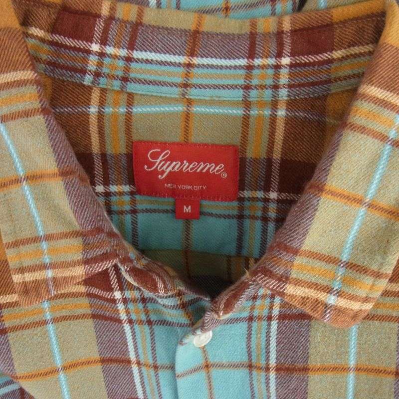 シュプリーム 22AW Plaid Flannel Shirt プレイド フランネル チェック シャツ 買取実績 画像