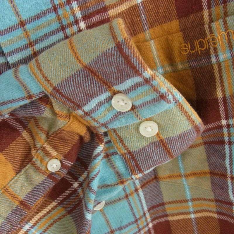 シュプリーム 22AW Plaid Flannel Shirt プレイド フランネル チェック シャツ 買取実績 画像