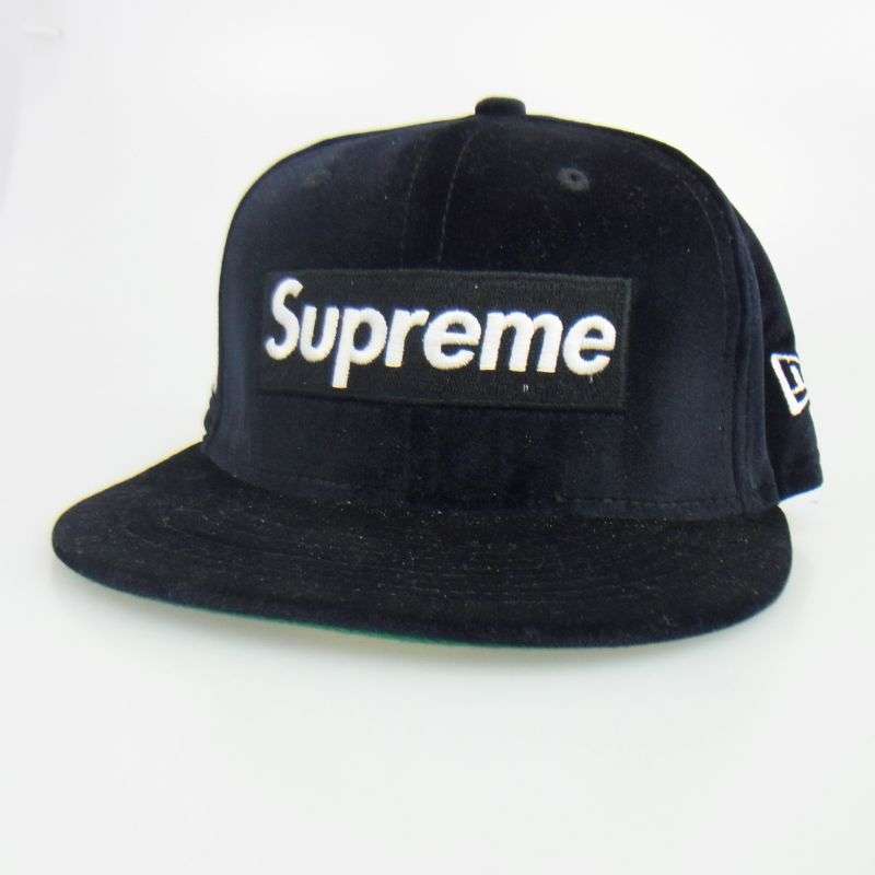 シュプリーム 22AW Velour Box Logo New Era ベロア ボックス ロゴ ニュー エラ帽子 キャップ 買取実績 画像