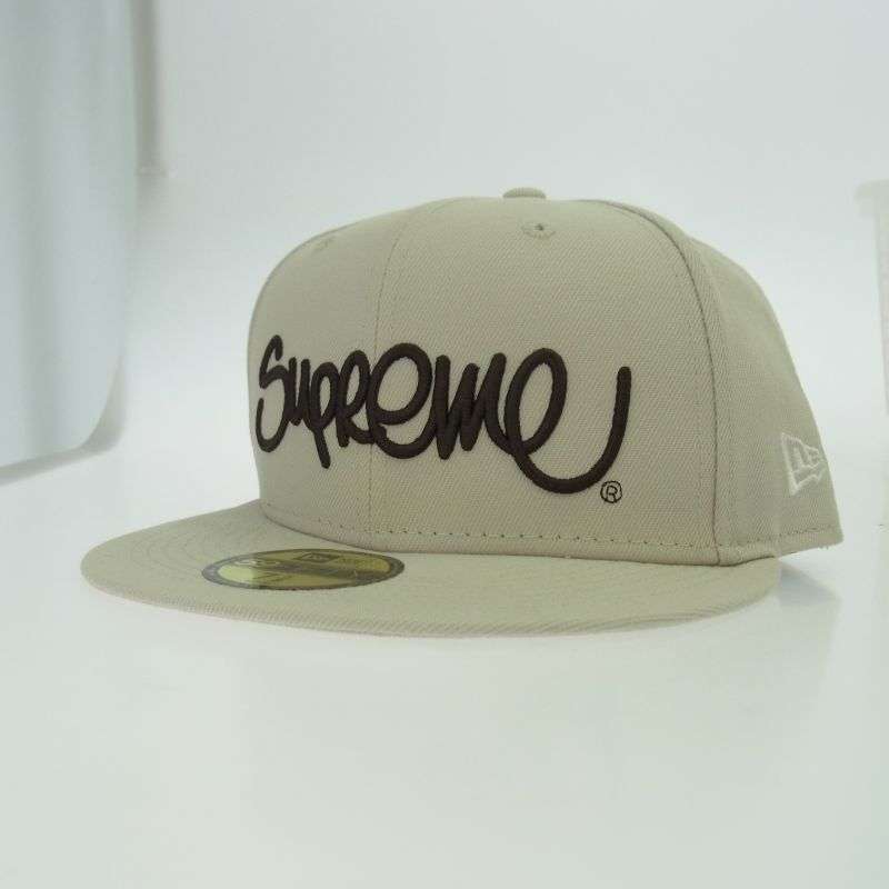 シュプリーム 22SS × NEW ERA ニューエラ Handstyle ハンドスタイル ロゴ刺繍 ベースボールキャップ 買取実績 画像