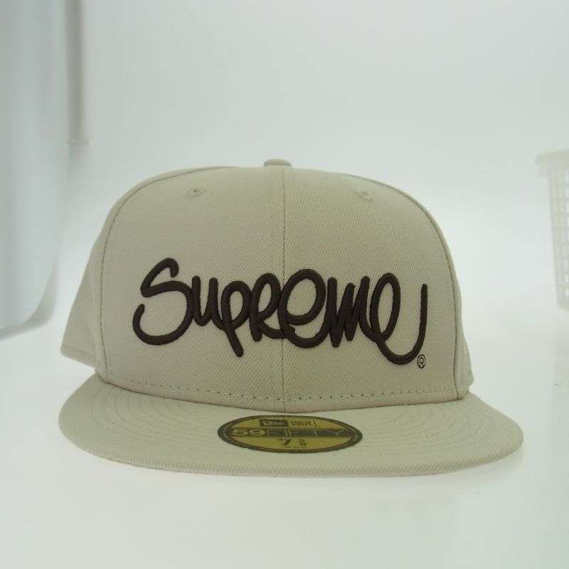 シュプリーム 22SS × NEW ERA ニューエラ Handstyle ハンドスタイル ロゴ刺繍 ベースボールキャップ 買取実績 画像